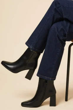 Mitzi Pointed High Block Heel Ankle Boot