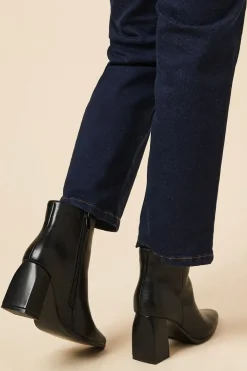 Mitzi Pointed High Block Heel Ankle Boot