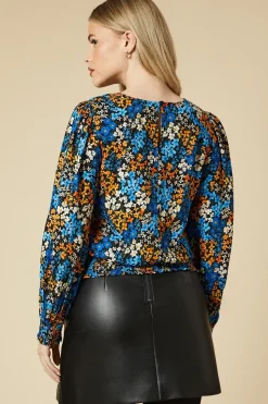 Mix & Match Floral Shirred Hem Top