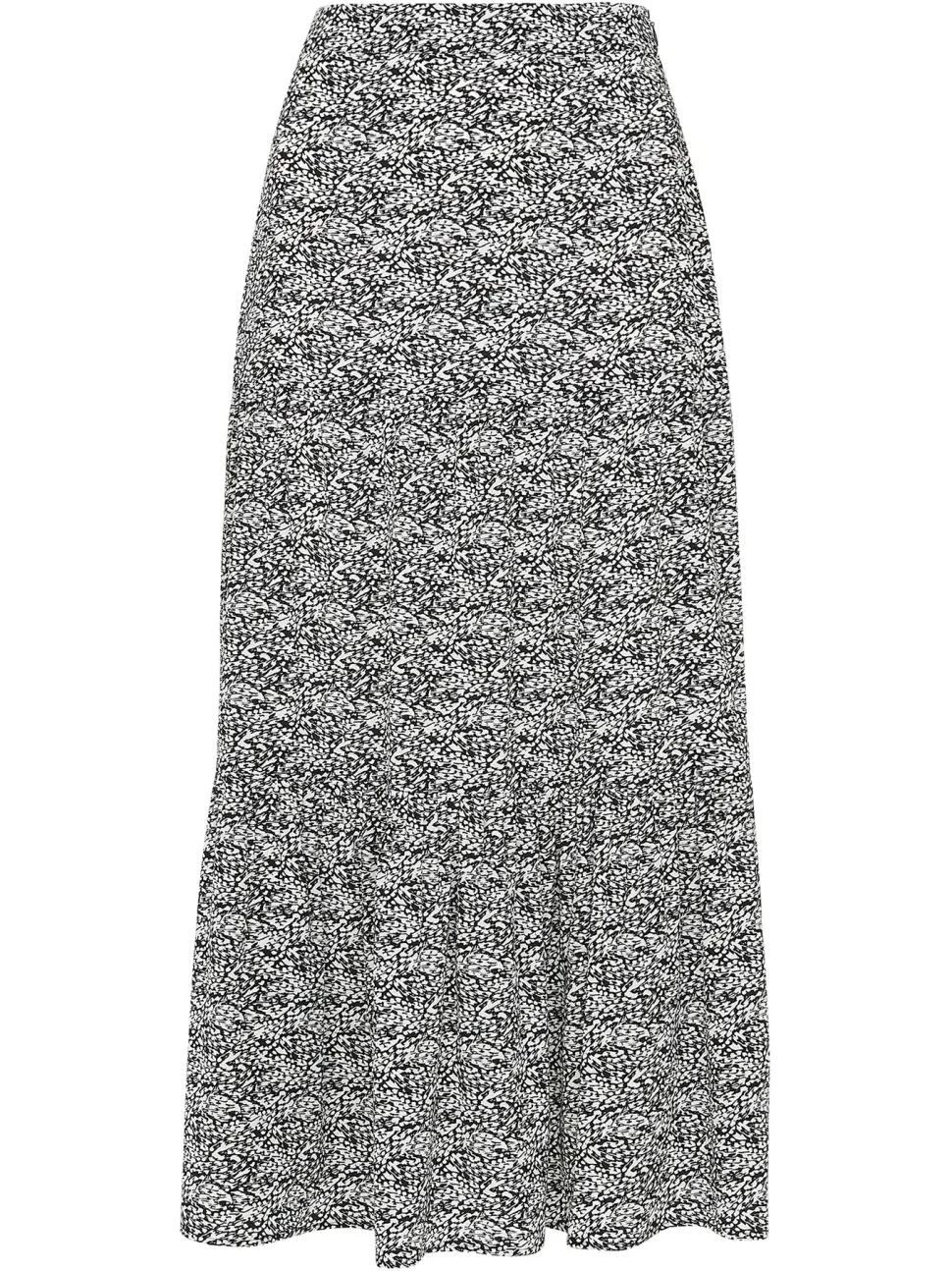 Mixed Animal Tiered Skirt-Animal Print