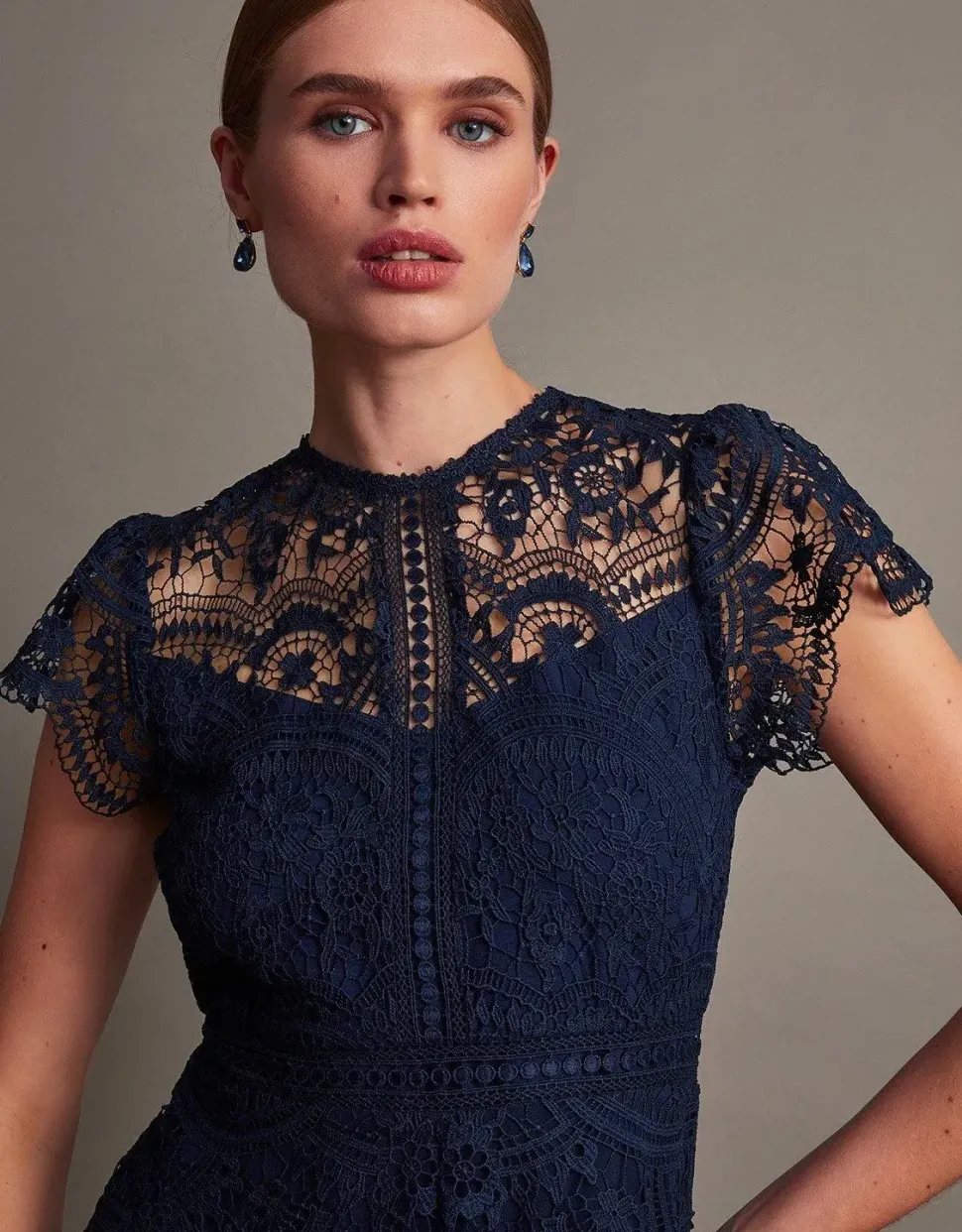 Monica Lace Midi Dress
