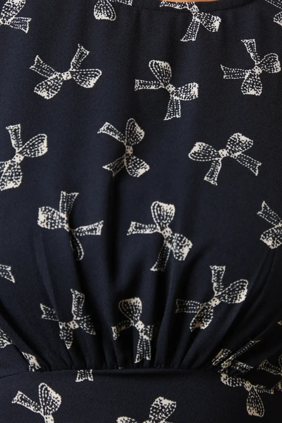 Mono Bow tea blouse