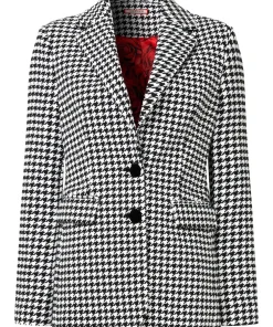 Monochrome Dogtooth Co-Ord Jacket