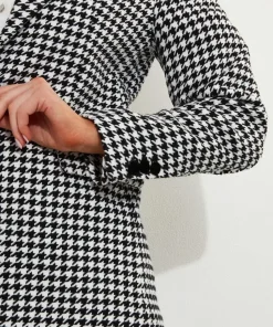 Monochrome Dogtooth Co-Ord Jacket