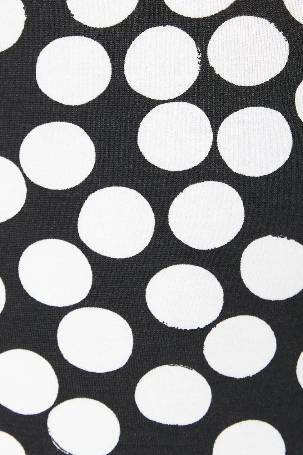 Mono Spot Scoop Neck Flutter Sleeve Mini Dress