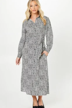 Mono Spot Shirt Dress