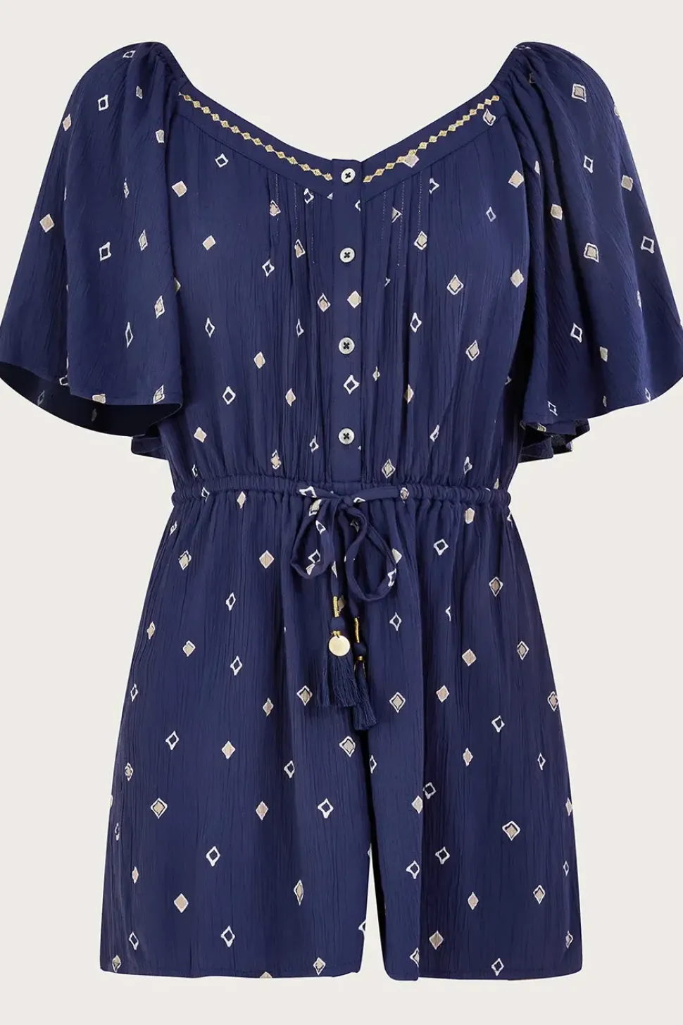 Motif Print Romper