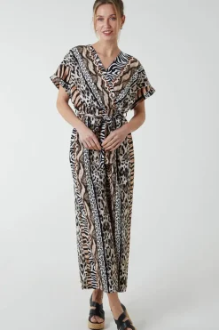 Multi Stripe Animal Jumpsuit