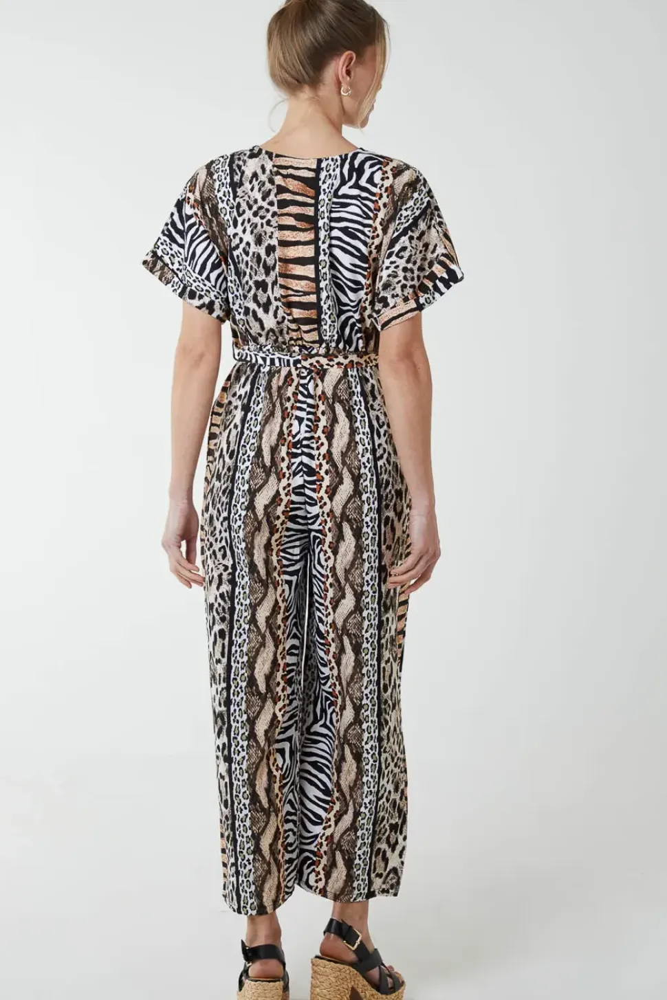 Multi Stripe Animal Jumpsuit