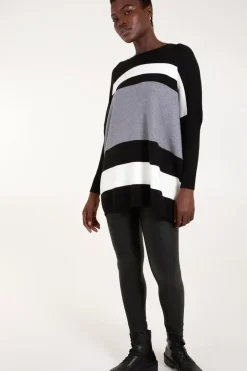Multi Stripe Colour Block Jumper