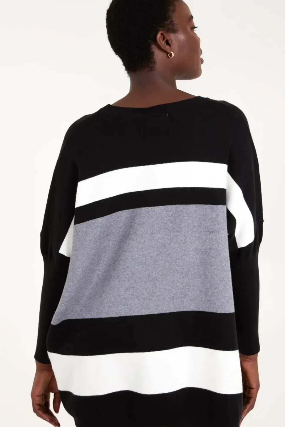 Multi Stripe Colour Block Jumper