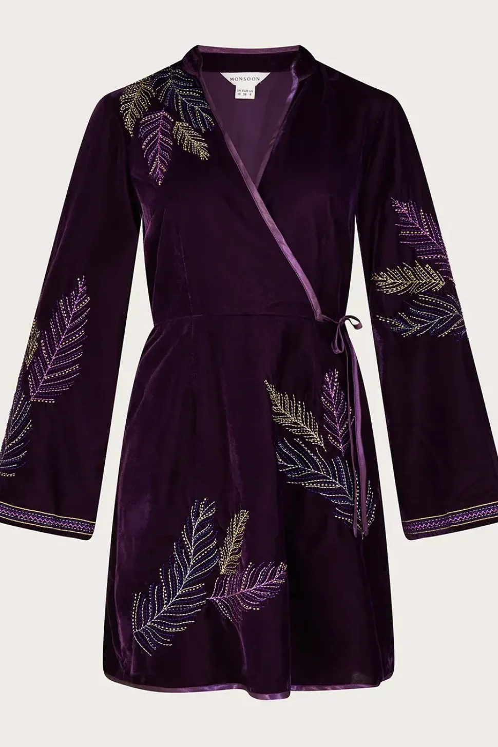 Navi Embellished Velvet Dress