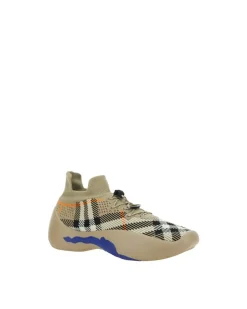 Neptune Sneakers with Archivio Check Pattern and Chunky Sole