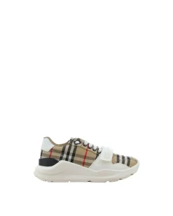 New Regis Sneakers with Velcro Strap and Iconic Check Pattern