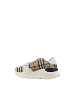 New Regis Sneakers with Velcro Strap and Iconic Check Pattern