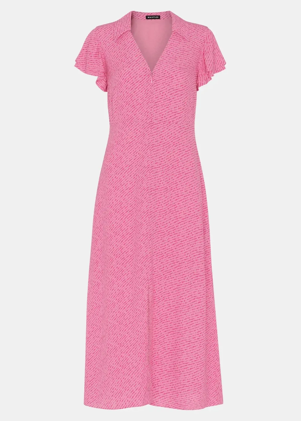 Nina Diagonal Fleck Midi Dress-