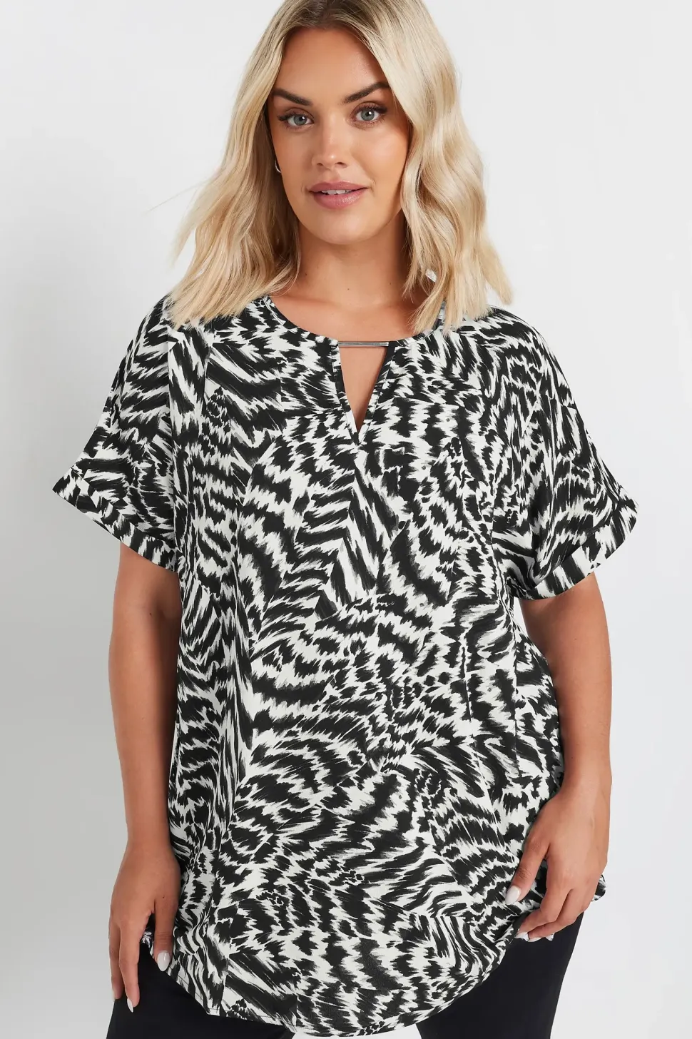 Notch Neck Blouse