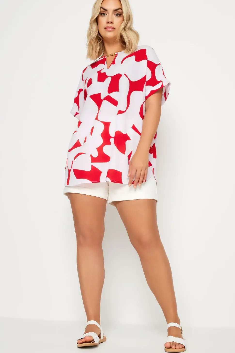 Notch Neck Blouse