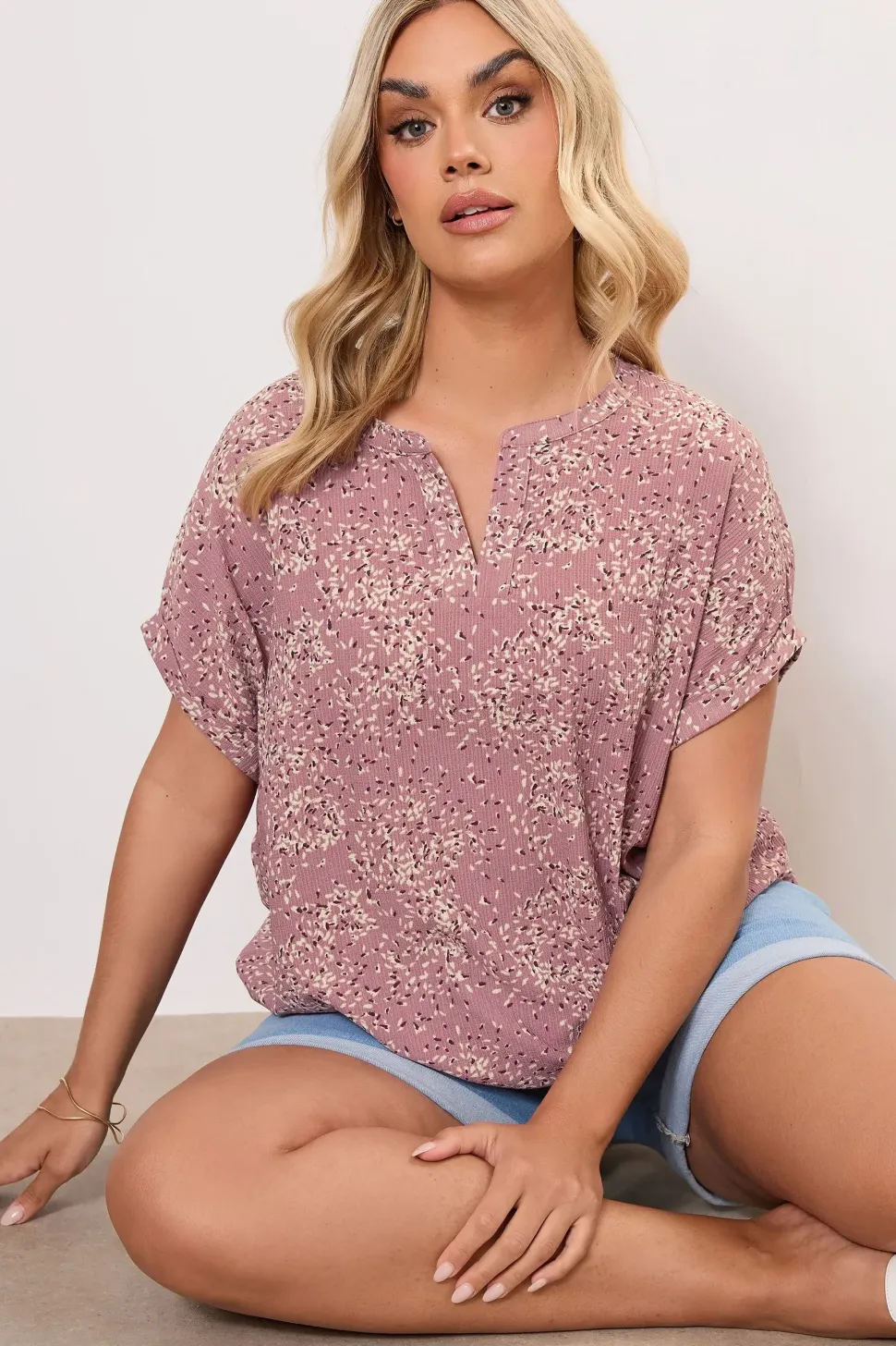 Notch Neck Blouse