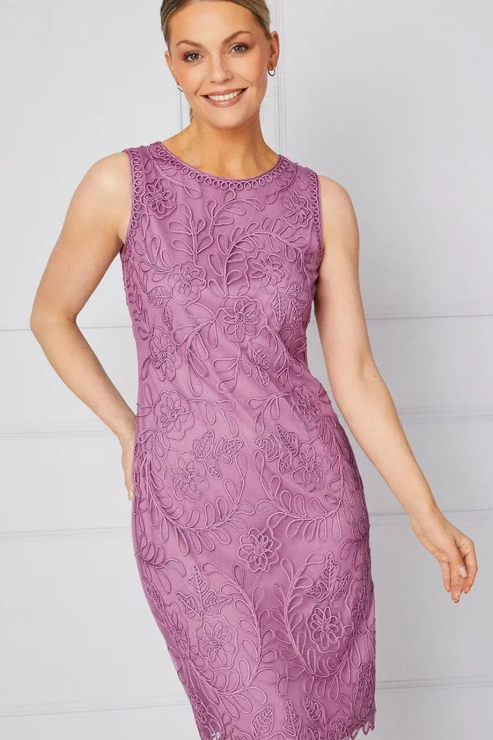 Occasion Cornelli Sleeveless Pencil Dress