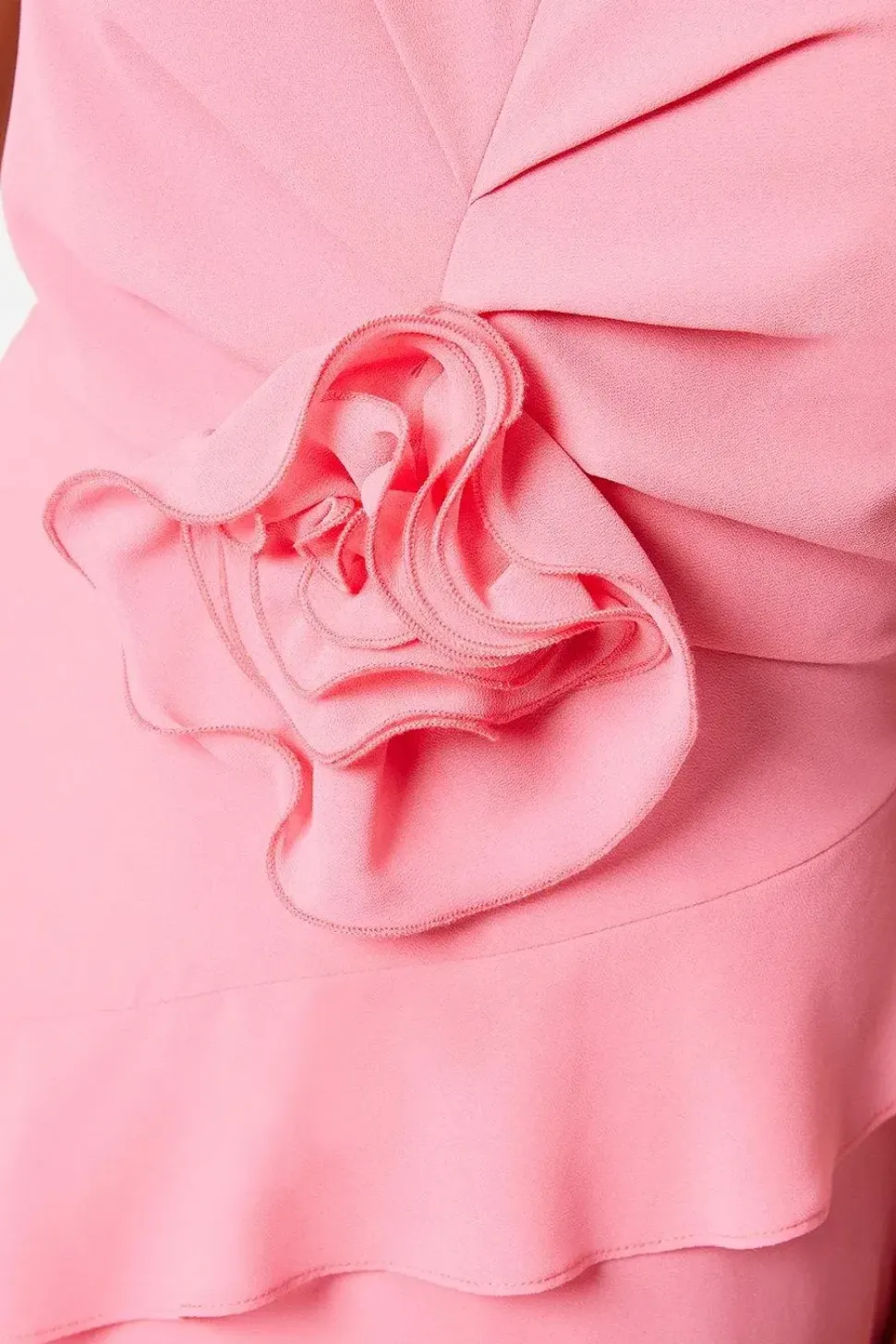 Occasion Corsage Ruffle Maxi Dress