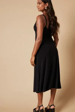 Occasion Double Jersey Cowl Midi Dress