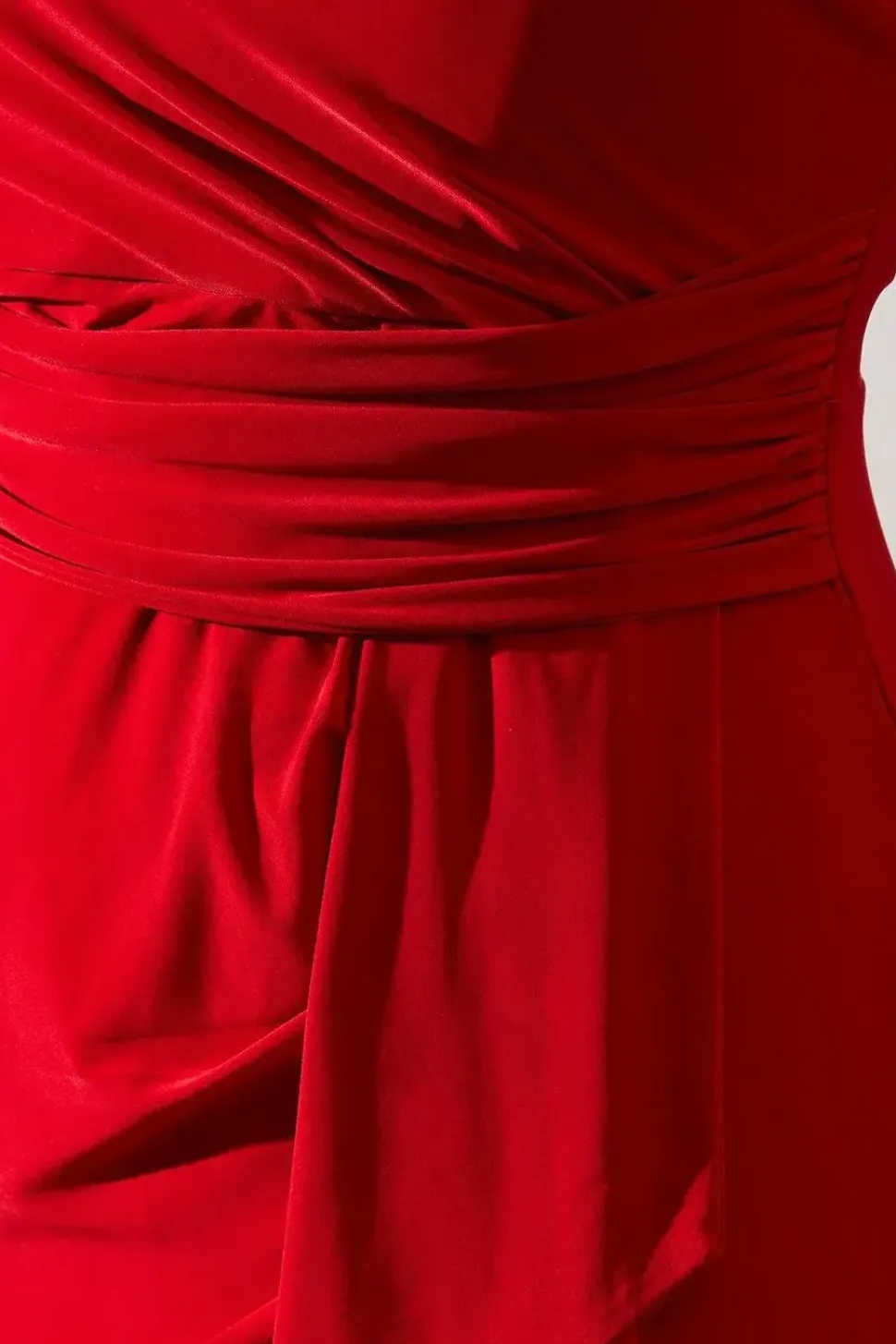 Occasion Drape Ruched Waist Midi Dress