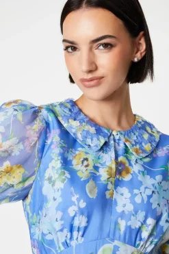 Occasion Floral 3D Organza Mini Dress