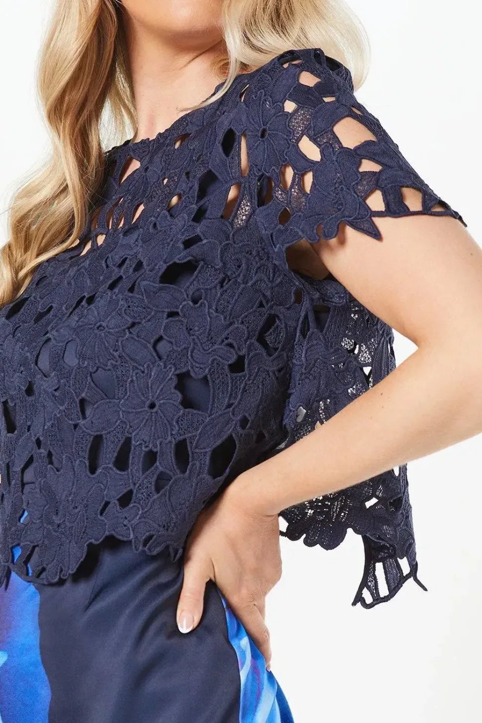 Occasion Floral 2 In 1 Overlay Shift Dress