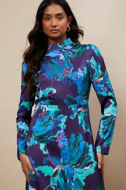 Occasion Floral Open Back Midaxi Dress
