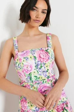 Occasion Floral Strappy Belted Mini Dress