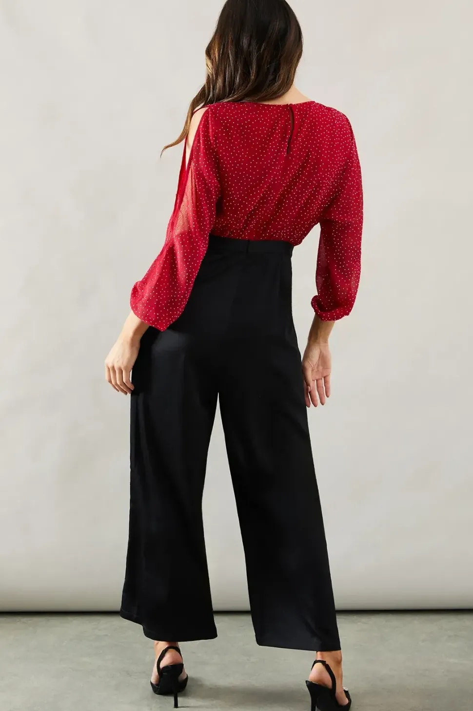 Occasion Hotfix Cold Shoulder Jumpsuit
