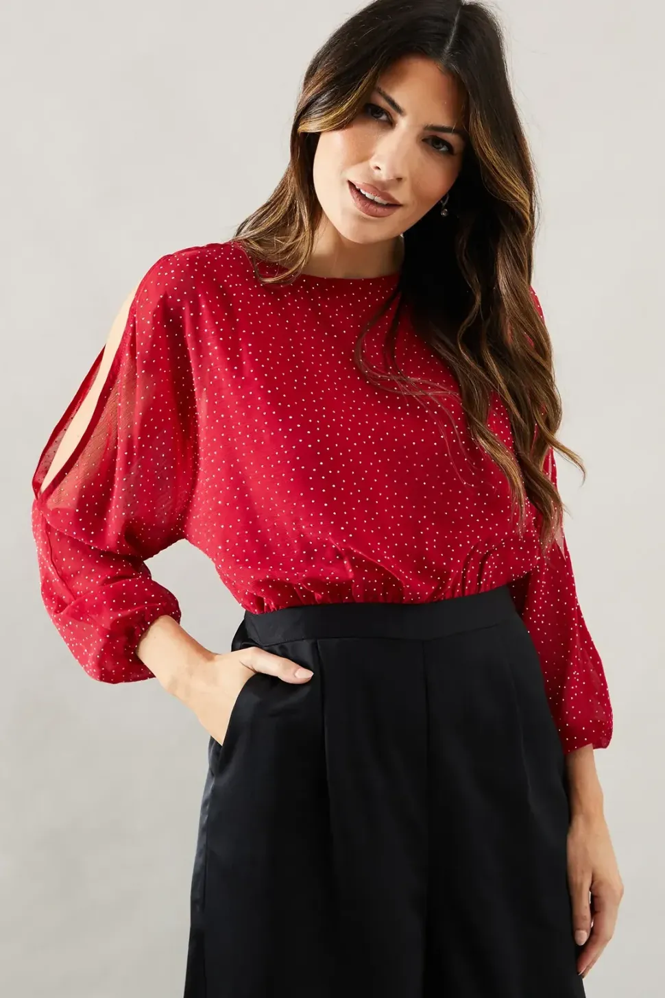 Occasion Hotfix Cold Shoulder Jumpsuit
