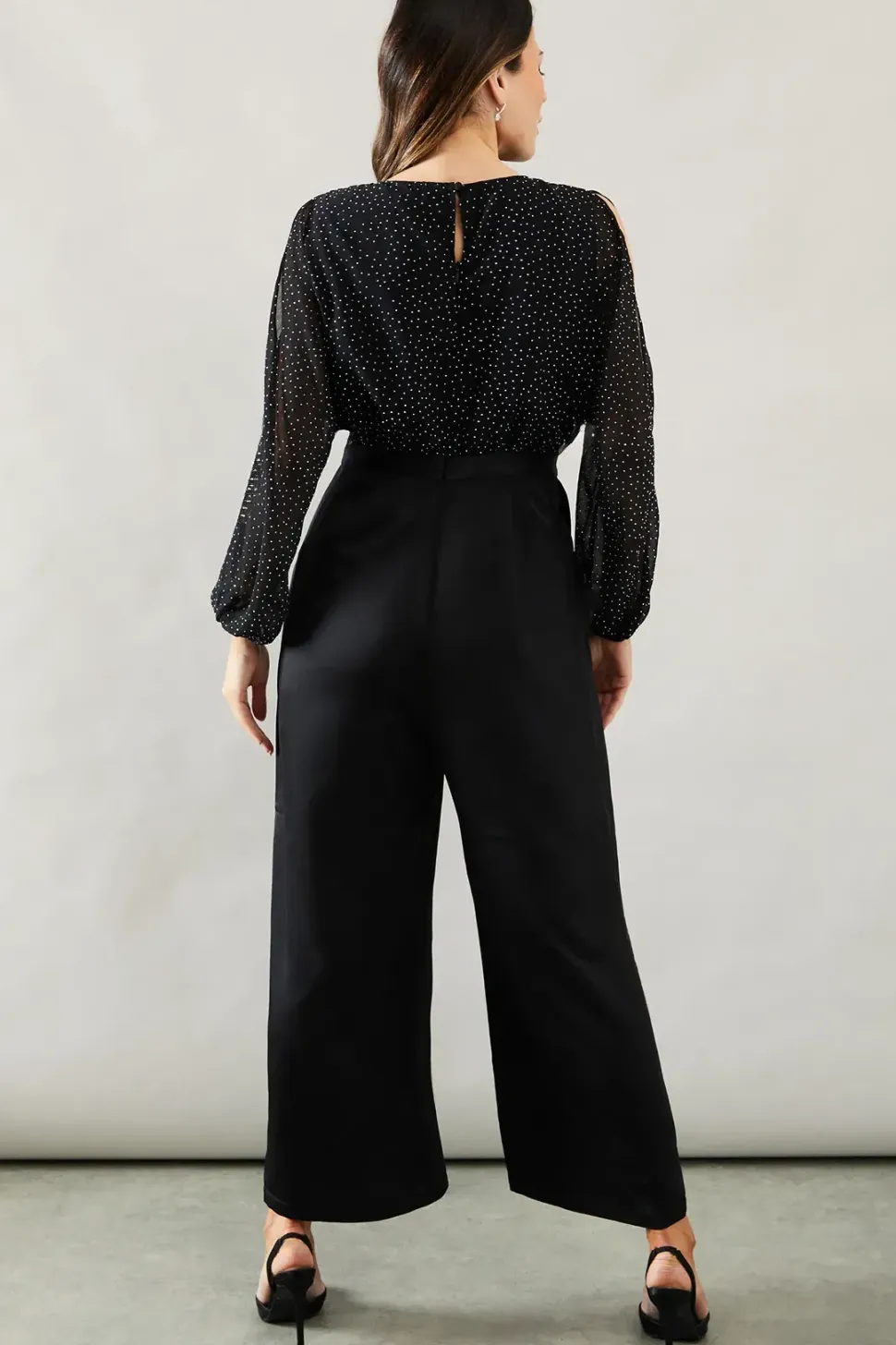 Occasion Hotfix Cold Shoulder Jumpsuit
