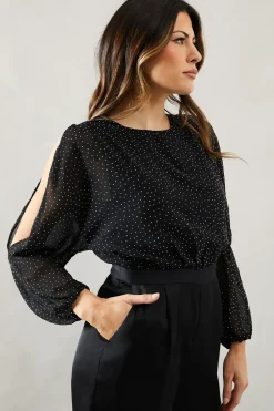 Occasion Hotfix Cold Shoulder Jumpsuit