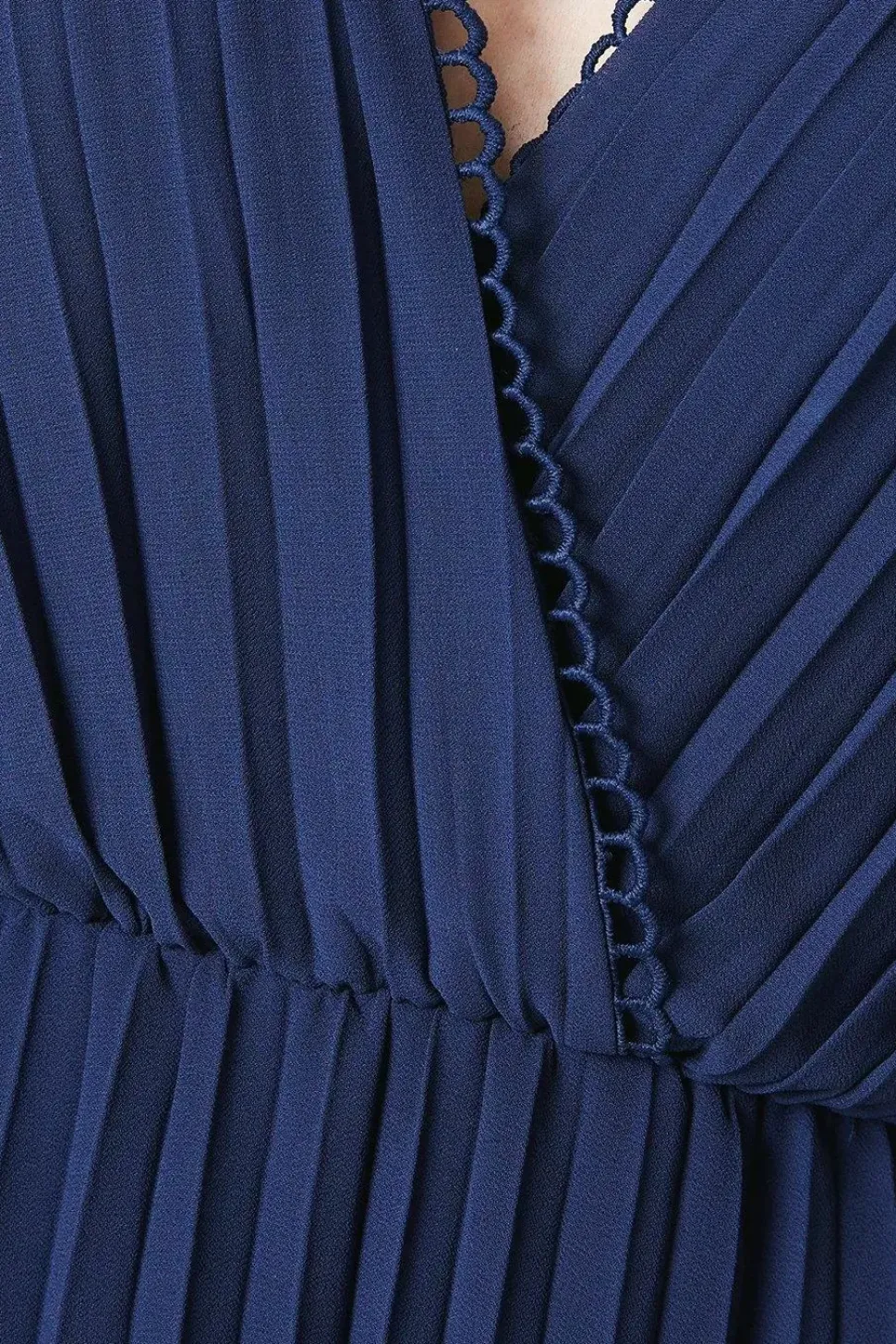 Occasion Pleated Wrap Midaxi Dress
