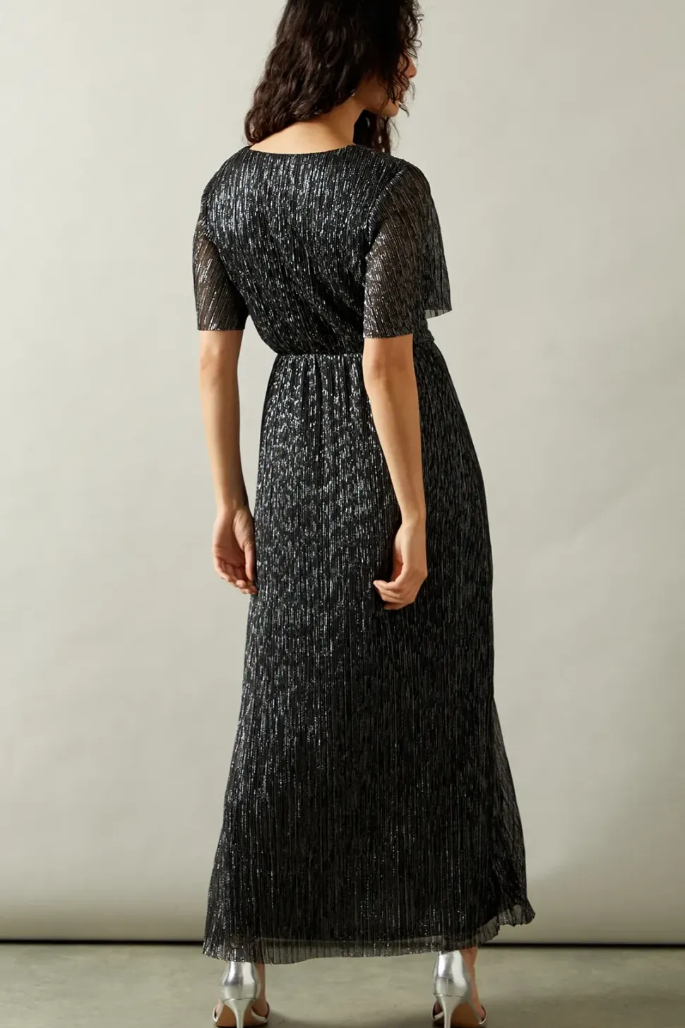 Occasion Plisse Twist Midaxi Dress