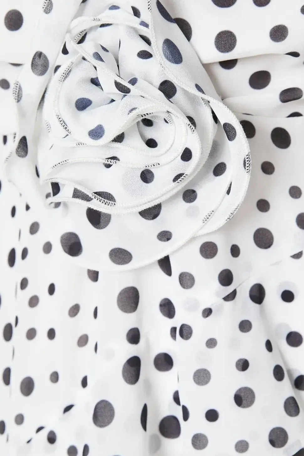 Occasion Spot Print Ruffle Maxi Dress
