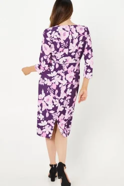 Occasion Tailored Floral Pearl Midi Dress