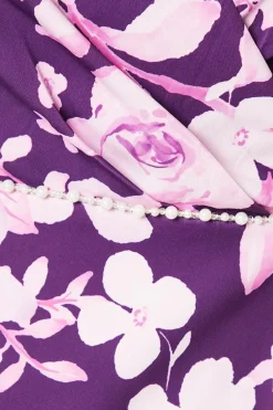 Occasion Tailored Floral Pearl Midi Dress