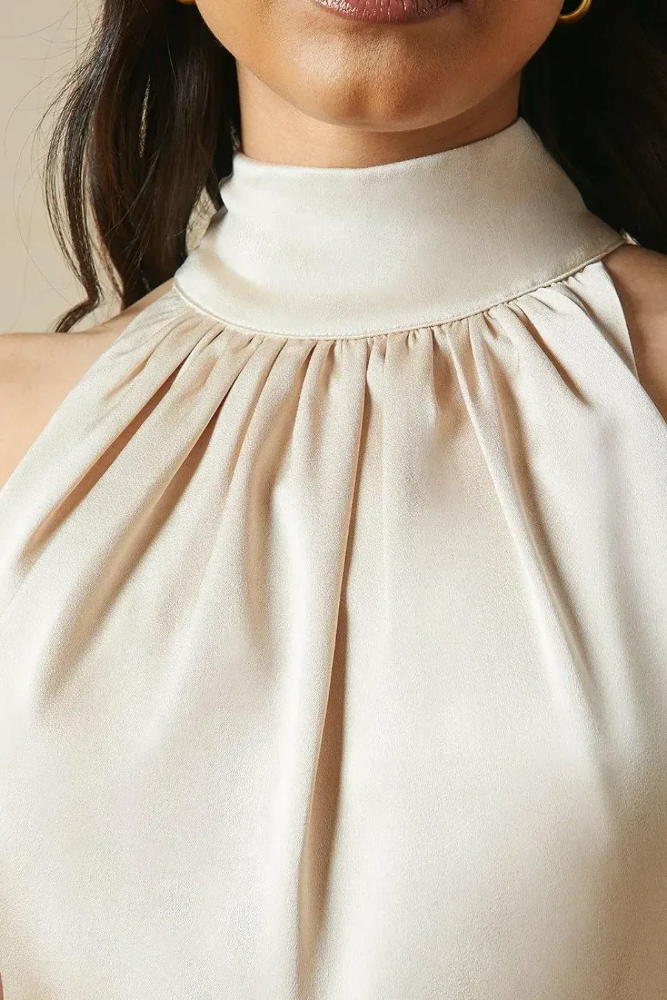 Occasion Velvet Tie Halterneck Midaxi Dress