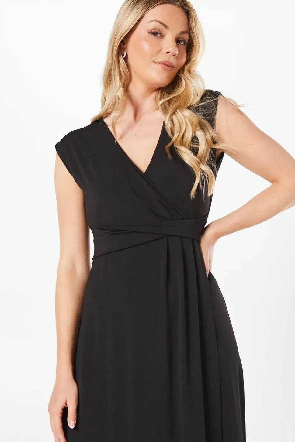 Occasion Wrap Jersey Maxi Dress