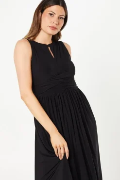 Occasion Wrap Waist Sleeveless Maxi Dress