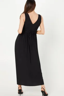 Occasion Wrap Waist Sleeveless Maxi Dress