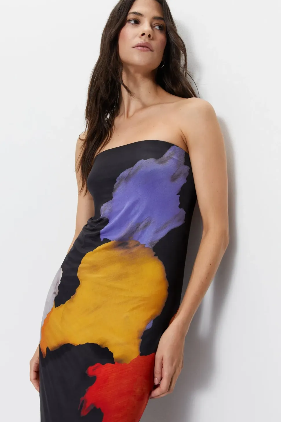 Ombre Bandeau Maxi Dress