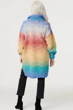 Ombre Button Front Shacket