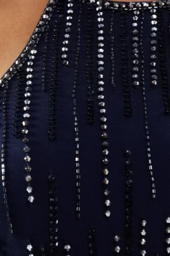 Ombre Embellished Halter Neck Bridesmaid Dress