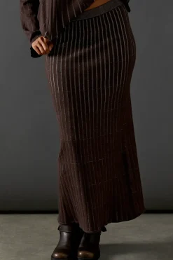 Ombre Ribbed Midaxi Skirt Co Ord