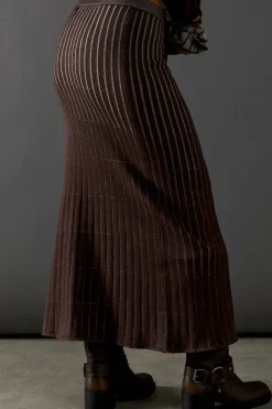 Ombre Ribbed Midaxi Skirt Co Ord