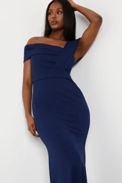 One Shoulder Bardot Gown